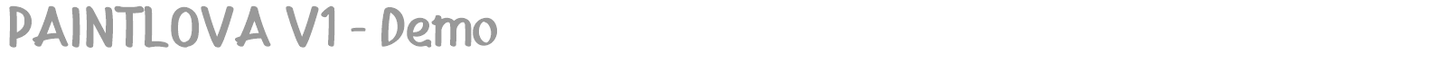 Paintlova font preview